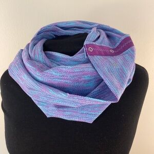 Lululemon Aviva one size scarf purple marled infinity scarf wrap one size